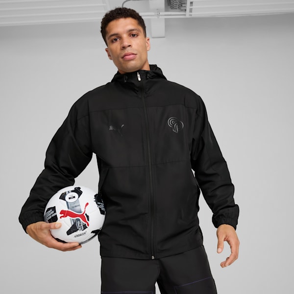 Sudadera con capucha PUMA x CHRISTIAN PULISIC Stealth para hombre, PUMA Black, extralarge