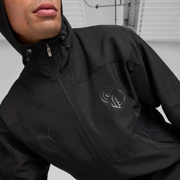 Sudadera con capucha PUMA x CHRISTIAN PULISIC Stealth para hombre, PUMA Black, extralarge