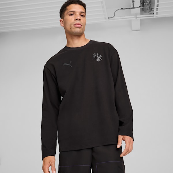 PUMA x CHRISTIAN PULISIC Stealth Men's Long Sleeve Tee, PUMA Black, extralarge