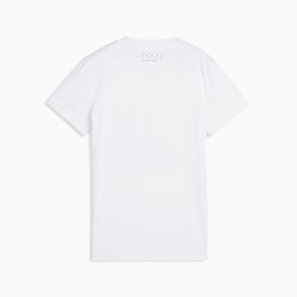 Individual Graphic Women's Padel Tennis Tee, PUMA White, extralarge-IND