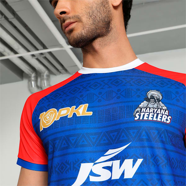 Haryana Steelers Replica Men's Jersey, PUMA Team Royal-For All Time Red, extralarge-IND