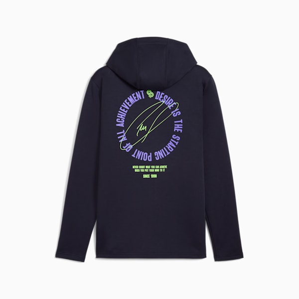 Sudadera con capucha y cierre completo PUMA x CHRISTIAN PULISIC Chasing the Dream para hombre, New Navy, extralarge