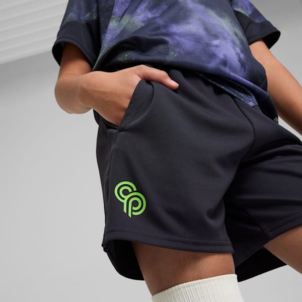 Shorts de entrenamiento PUMA x CHRISTIAN PULISIC Chasing the Dream Big para niños grandes, New Navy, extralarge