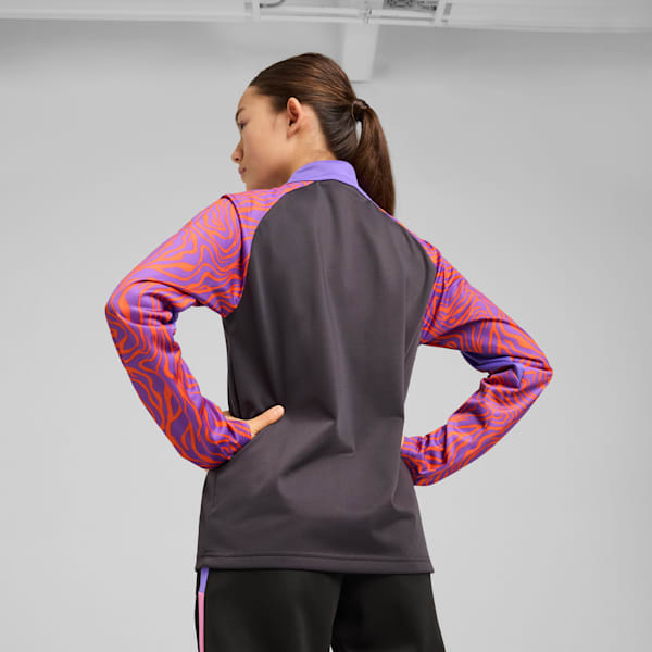 PUMA x NEYMAR Creativity Big Kids' Quarter-Zip Soccer Top, Dark Coal-Soft Violet, extralarge