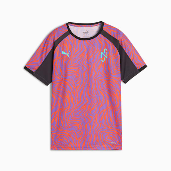 Jersey de fútbol PUMA x NEYMAR Creativity para niños grandes, Soft Violet-Dark Coal, extralarge