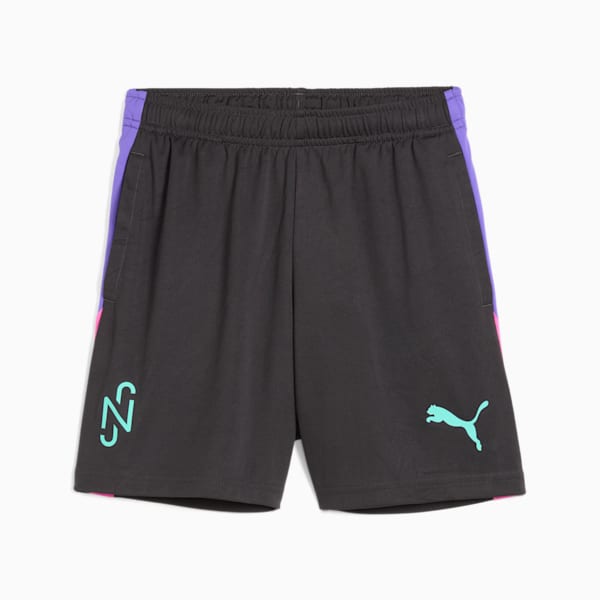 Shorts de fútbol PUMA x NEYMAR Creativity para niños grandes, Dark Coal, extralarge