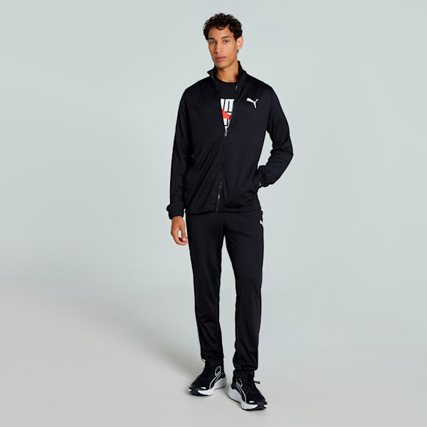 Men's Knitted Cricket Tracksuit, PUMA Black, extralarge-IND
