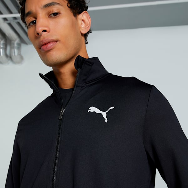 Men's Knitted Cricket Tracksuit, PUMA Black, extralarge-IND