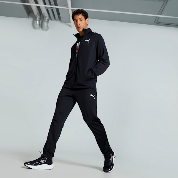Men's Knitted Cricket Tracksuit, PUMA Black, extralarge-IND