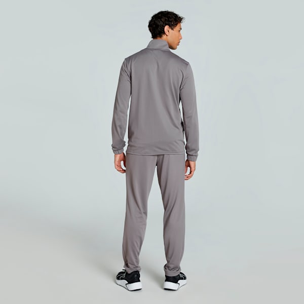 Men's Performance Solid Cricket Track Suit, Cast Iron, extralarge-IND