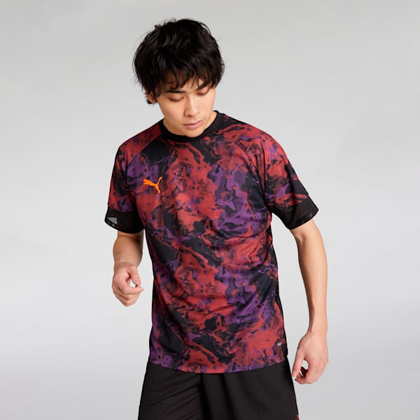 メンズ サッカー INDIVIDUAL PUMAFTBL プロ AOP 半袖 シャツ, PUMA Black, extralarge-JPN