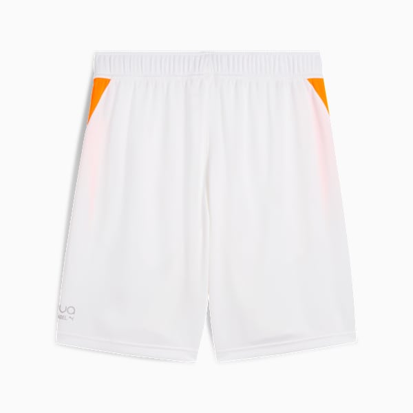 INDIVIDUAL Padel Training Shorts Men, PUMA White-Vivid Blue-Heat Fire, extralarge