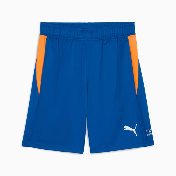 Individual Men's Slim Fit Padel Tennis Training Shorts, Vivid Blue-Heat Fire, extralarge-IND