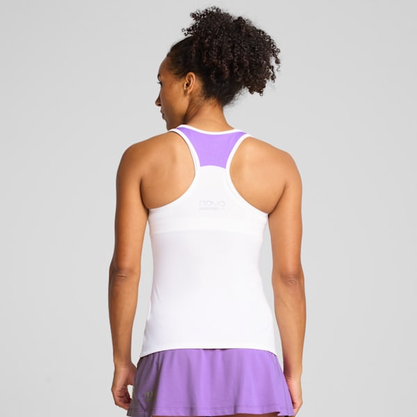 INDIVIDUAL Padel Tank Top Women, PUMA White-Aquatic-Purple Glimmer, extralarge-GBR