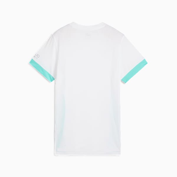 INDIVIDUAL Padel Jersey Women, PUMA White-Purple Glimmer-Aquatic, extralarge