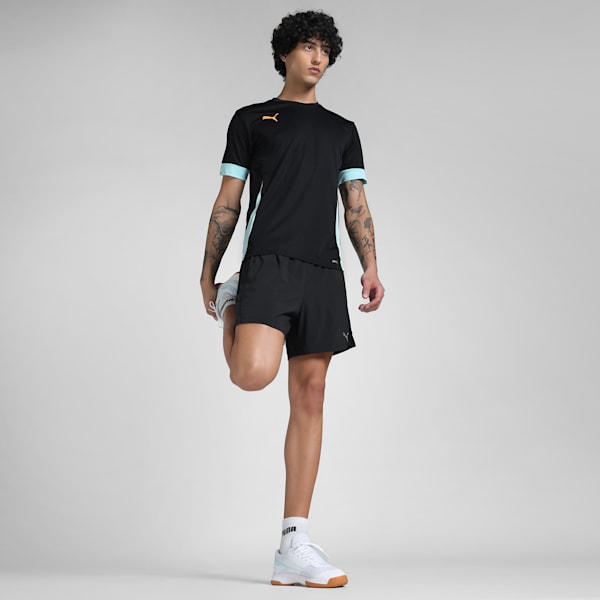 Individual Men's Padel Tennis Jersey, PUMA Black-Heat Fire-Safe Lake, extralarge-IND