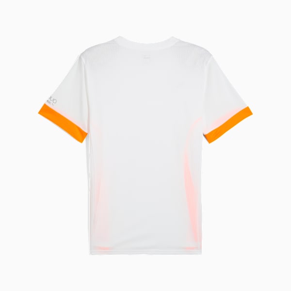 Individual Men's Padel Tennis Jersey, PUMA White-Vivid Blue-Heat Fire, extralarge-IND