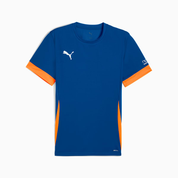 Individual Men's Padel Tennis Jersey, Vivid Blue-PUMA White-Heat Fire, extralarge-IND