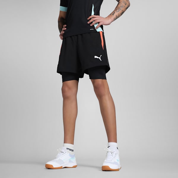 Individual 2-in-1 Men's Padel Tennis Shorts, PUMA Black, extralarge-IND