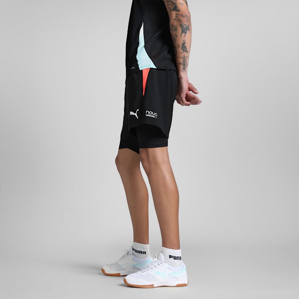Individual 2-in-1 Men's Padel Tennis Shorts, PUMA Black, extralarge-IND