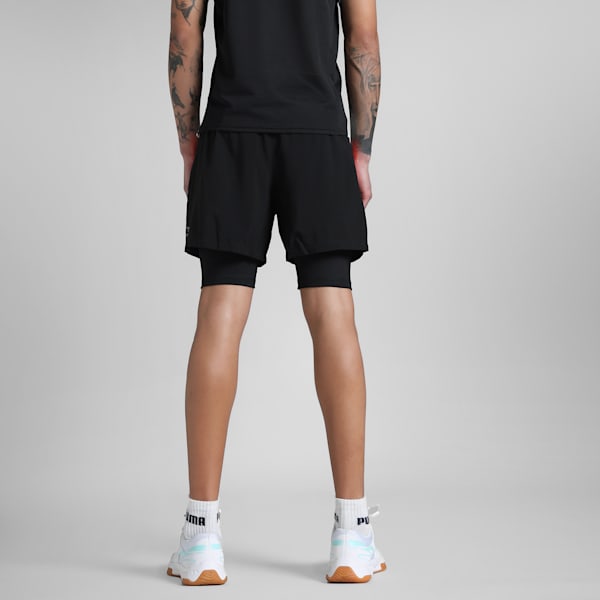 Individual 2-in-1 Men's Padel Tennis Shorts, PUMA Black, extralarge-IND