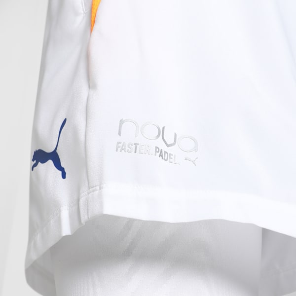 Individual 2-in-1 Men's Court Shorts, PUMA White-Vivid Blue-Heat Fire, extralarge-IND