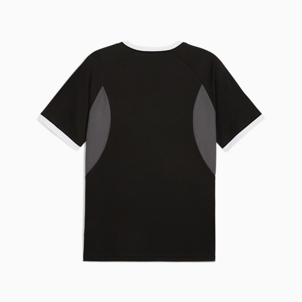 メンズ サッカー INDIVIDUALLIGA グラフィック 半袖 シャツ, PUMA Black-Shadow Gray, extralarge-JPN