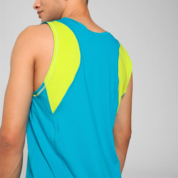AFI Train Men's Track Sleeveless T-shirt, Caribbean Sea, extralarge-IND