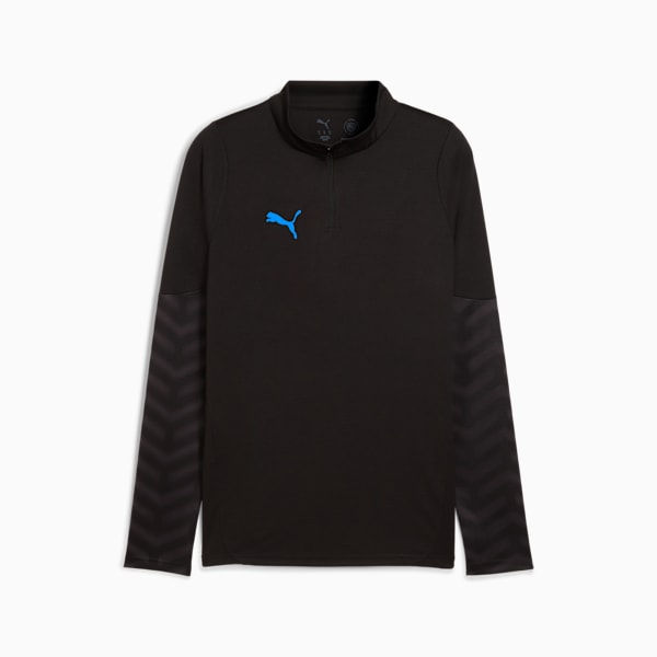 individualCUP Football Quarter-Zip Top Men, PUMA Black-PUMA White-Ultra Blue, extralarge