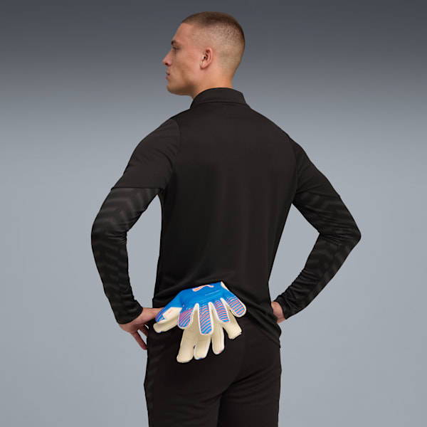 individualCUP Football Quarter-Zip Top Men, PUMA Black-PUMA White-Ultra Blue, extralarge