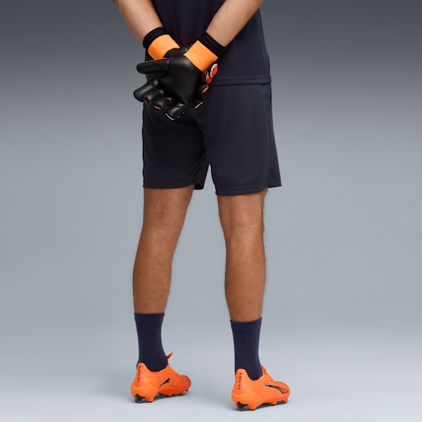 individualCUP Training Men's Knitted Football Shorts, New Navy-Glowing Red-Heat Fire, extralarge-IND