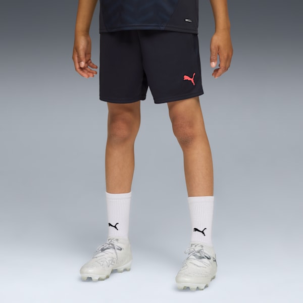 Short d’entraînement individualCUP Enfant et adolescent, New Navy-Glowing Red-Heat Fire, extralarge