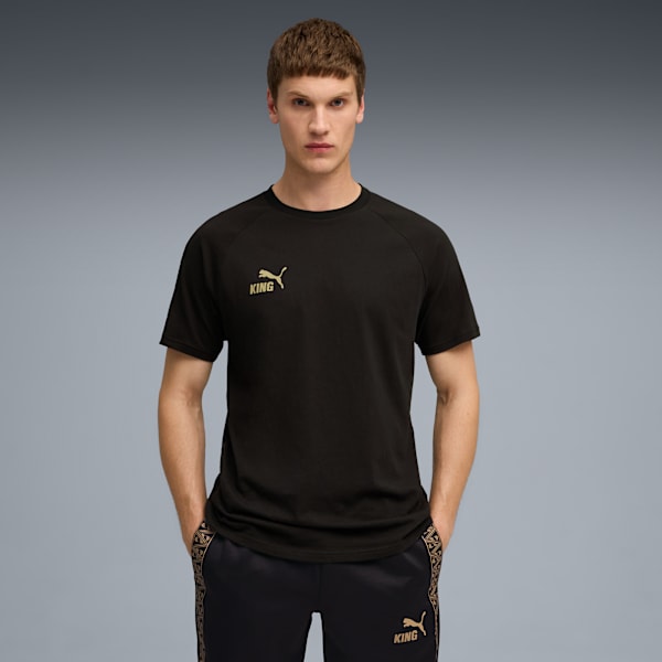 KING Tee Men, PUMA Black-PUMA Gold, extralarge