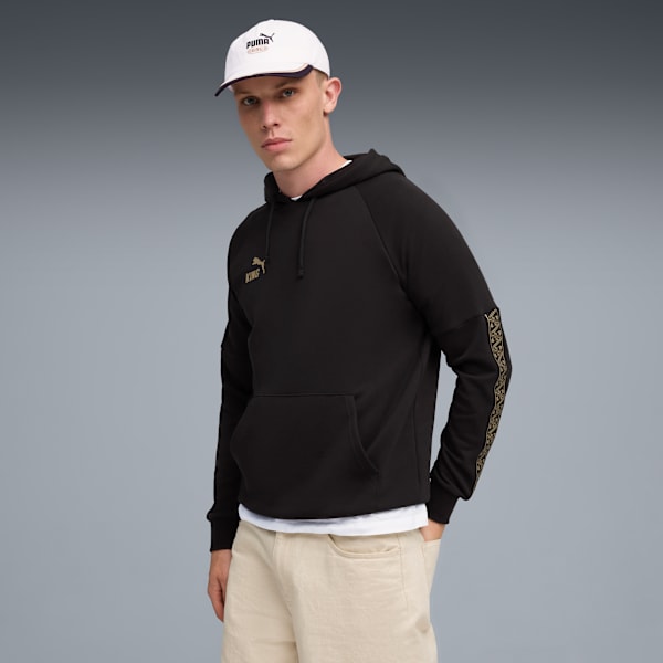 KING Hoodie Men, PUMA Black-PUMA Gold, extralarge