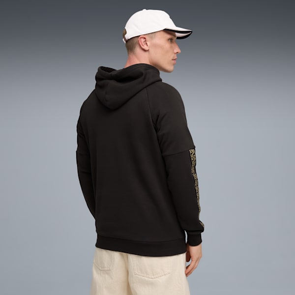 メンズ サッカー キング ドリル フーディ, PUMA Black-PUMA Gold, extralarge-JPN