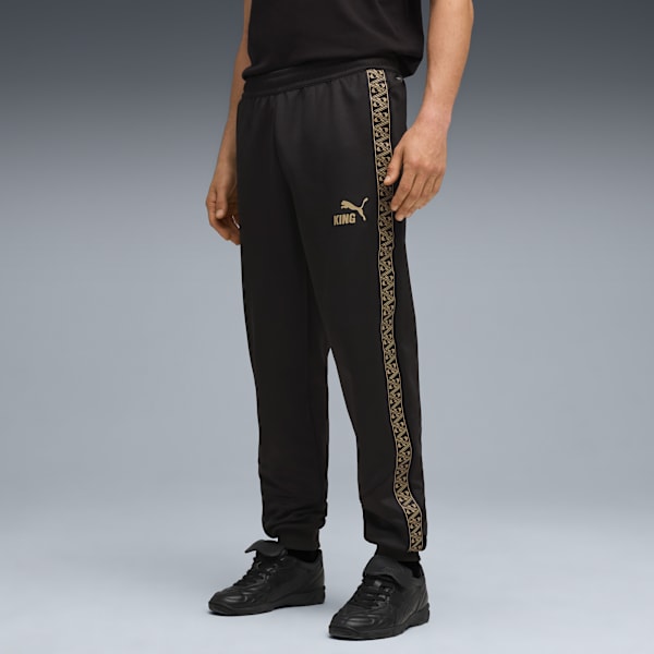 KING Anthem Football Pants Men, PUMA Black-PUMA Gold, extralarge