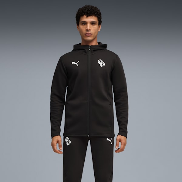CP Never Stop Sweat Pants Men, PUMA Black-PUMA White-Fast Red, extralarge
