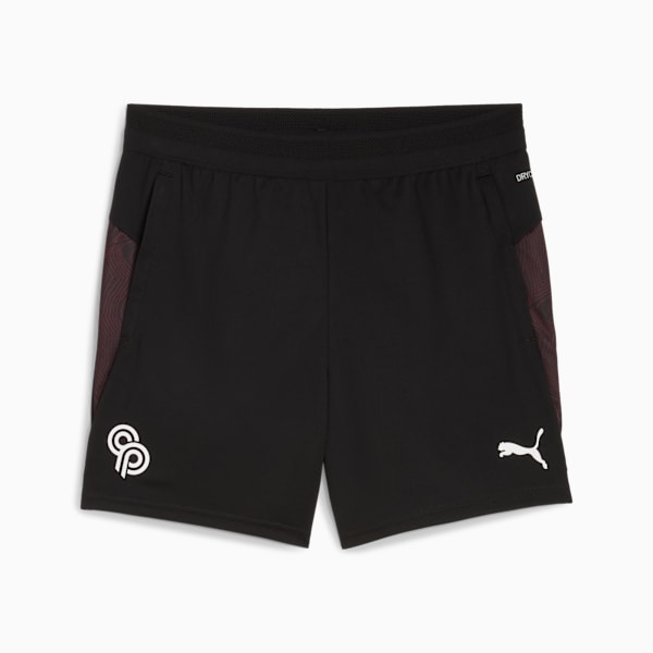 CP Never Stop Football Training Shorts Youth, PUMA Black-PUMA White-For All Time Red, extralarge