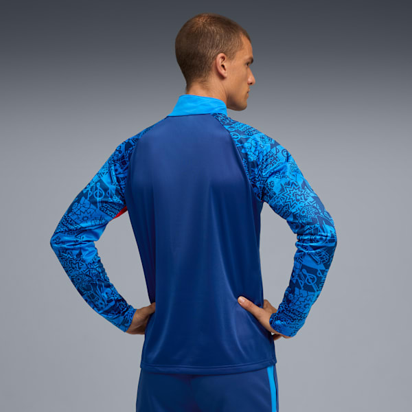 Neymar Jr Playmaker Football 1/4 Zip Men, Blazing Blue-PUMA White-Ultra Blue, extralarge