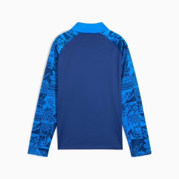 NeymarJRPlaymaker 1/4 zip Youth, Blazing Blue-PUMA White-Ultra Blue, extralarge
