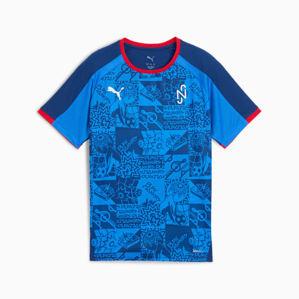 NeymarJR Playmaker Football Jersey Youth, Blazing Blue-PUMA White-Ultra Blue, extralarge