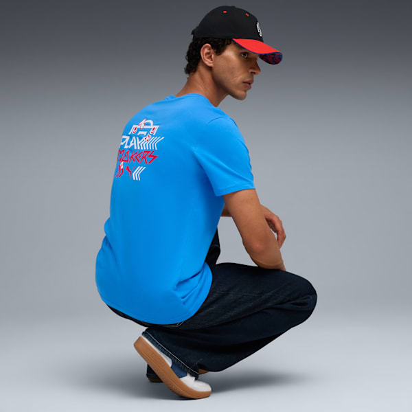 Neymar Jr Playmaker Football Tee Men, PUMA Team Royal-PUMA Red, extralarge