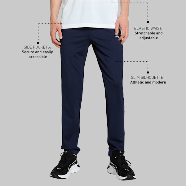 Cricket Teams Men's Slim Fit Training Pants, Peacoat, extralarge-IND