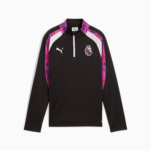 Premier League Quarter-Zip Top Brilliance Big Kids, PUMA Black-PUMA White, extralarge