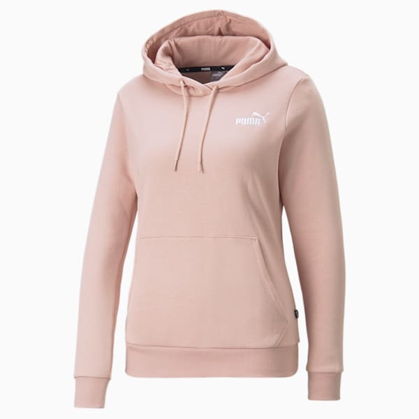 Essentials+ Embroidery Women's Hoodie, Rose Quartz, extralarge