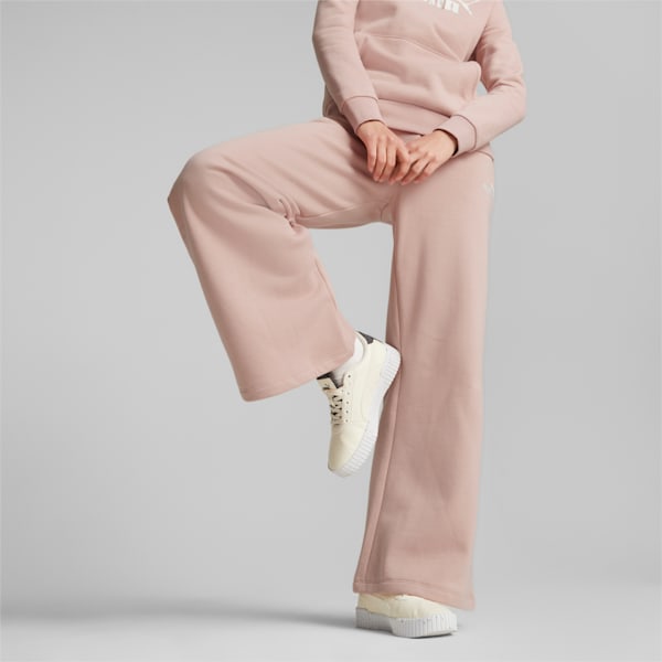 Essentials+ Embroidery Women's Wide Pants, Rose Quartz, extralarge