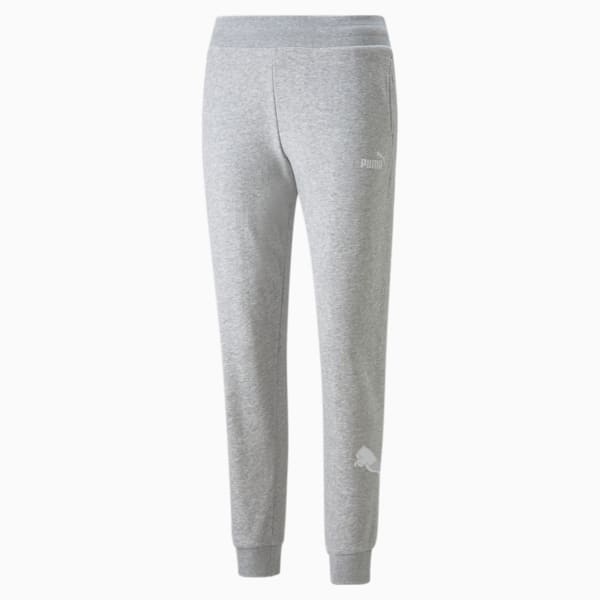 Power Graphic Women's Regular Fit Pants, Light Gray Heather, extralarge-IND