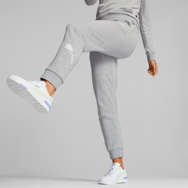 Power Graphic Women's Regular Fit Pants, Light Gray Heather, extralarge-IND