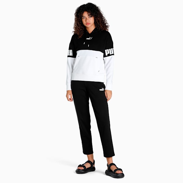 PUMA Power Colourblock Women's Hoodie, Puma Black, extralarge-IND