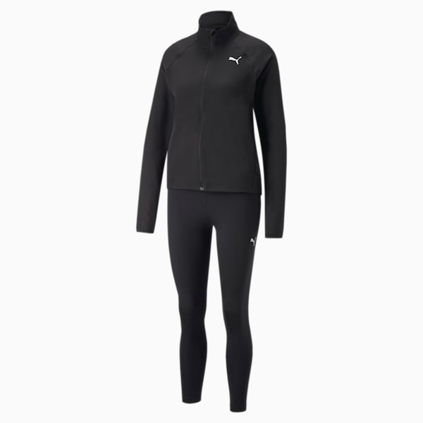Active Woven Women's Tracksuit, Puma Black, extralarge-IND